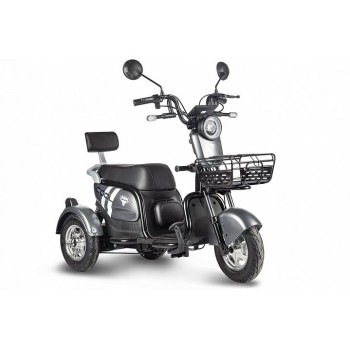 Электрический трицикл Rutrike Шкипер Trike Cерый 